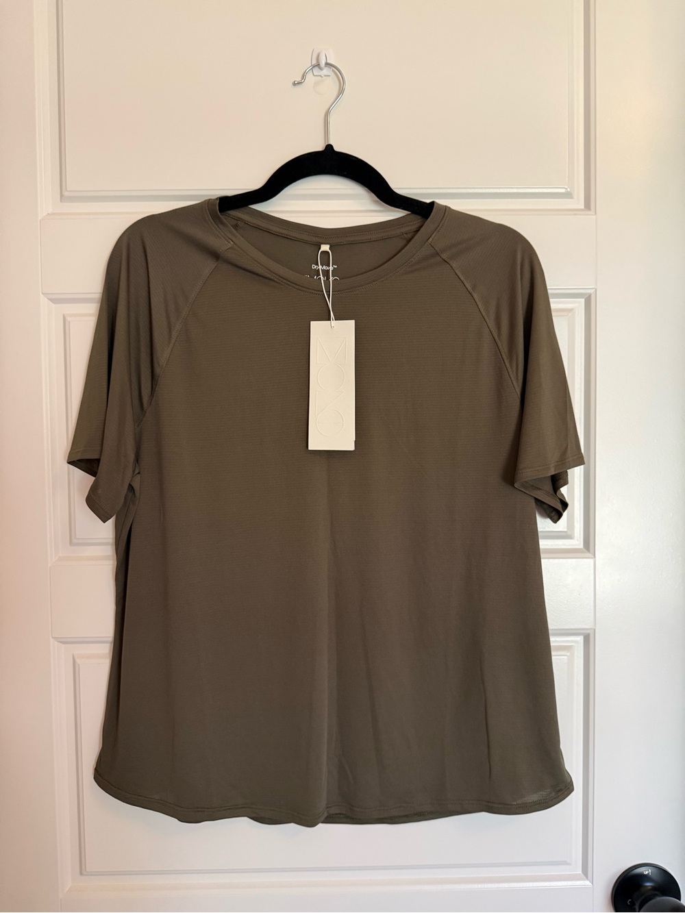 H&M Olive Green Short Sleeve Crew Neck Tee